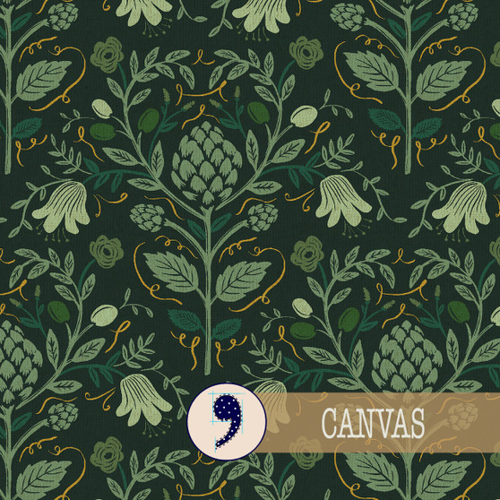 RIFLE PAPER CO, DAHLIA, ARTICHOKE in Hunter - ELEGANTE VIRGULE CANADA