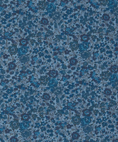 LIBERTY OF LONDON - EMMA & GEORGINA F Dark Blue 100% Cotton Tana Lawn, Per Half-Meter. CANADIAN SHOP. LIBERTY IN CANADA, Elegante Virgule, Quilting Shop