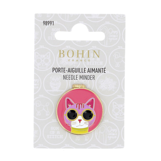 BOHIN FRANCE, Cool Cat with Sunglasses, Enamel Needle Minde - ELEGANTE VIRGULE CANADA