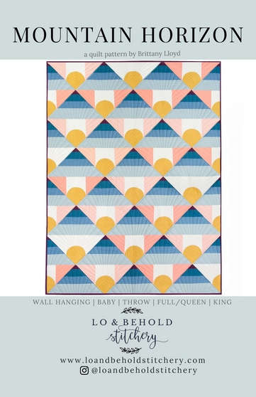 Lo and Behold MOUNTAIN HORIZON Paper Pattern - ELEGANTE VIRGULE CANADA, Canadian Quilting Shop, Quilting Cotton