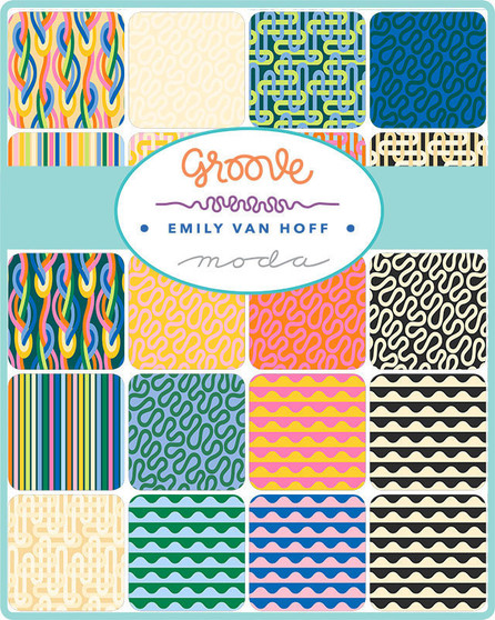 MODA, GROOVE by Emily Van Hoff - ELEGANTE VIRGULE CANADA, Moda Fabrics