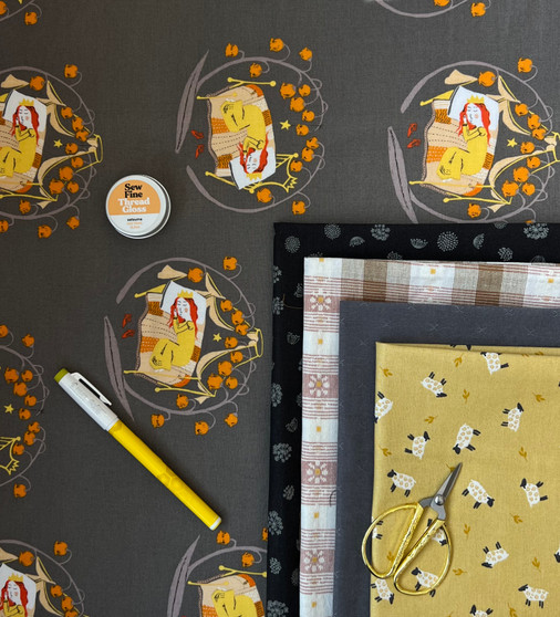 Waiting For Daylight Saving, FQ Bundle of 4 Fabrics - ELEGANTE VIRGULE CANADA