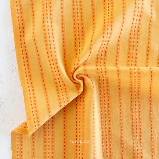 FABLEISM Lucky Loom, Stitch Stripe in Tumeric (REVERSIBLE) - ELEGANTE VIRGULE CANADA