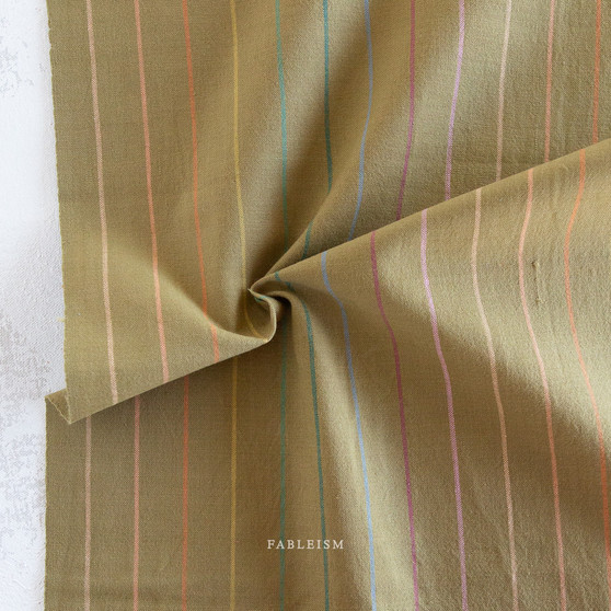 FABLEISM Lucky Loom, Skinny Stripe in Clover (REVERSIBLE) - ELEGANTE VIRGULE CANADA