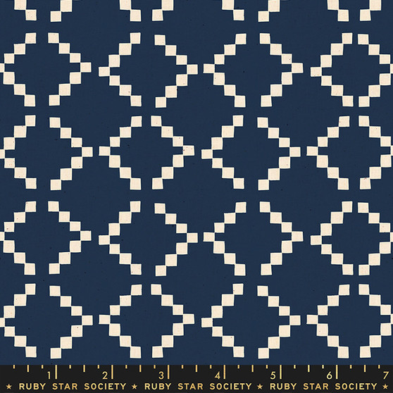 RUBY STAR SOCIETY, Golden Hour TILE in Navy - ELEGANTE VIRGULE, CANADIAN FABRIC SHOP