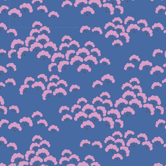 TILDA BLOOMSVILLE, Cottonbloom in Blueberry - Elegante Virgule Canada, Canadian Fabric Quilt Shop, Montreal, Quebec, Quilting Cotton
