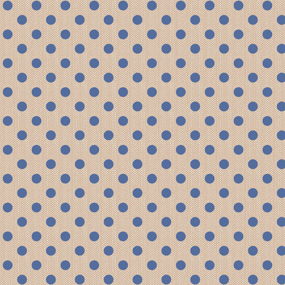 TILDA CREATING MEMORIES SUMMER, Polkadot Blue - Elegante Virgule Canada