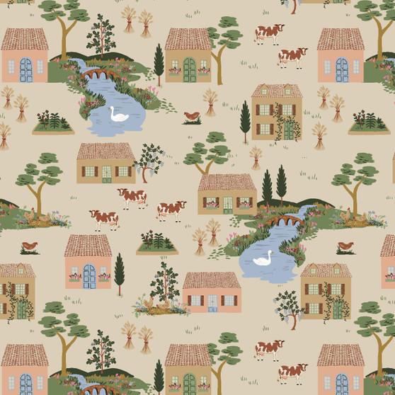 Rifle Paper Co, GRACIE, COTSWOLDS in Linen - ELEGANTE VIRGULE CANADA
