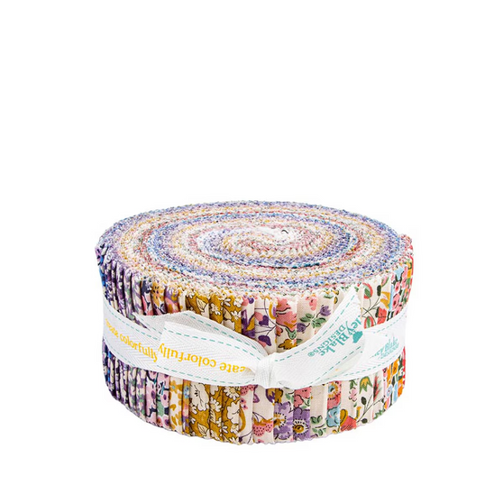 Liberty Quilting, TUDOR CELEBRATION, Rolie Polie 40 pcs 2.5" x 44" (6.5 x 112 cm) (COMPLETE COLLECTION) - Elegante Virgule Canada
