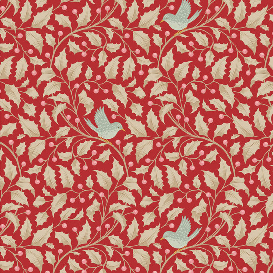 TILDA MERRY LITTLE CHRISTMAS, Holly Red - ELEGANTE VIRGULE CANADA
