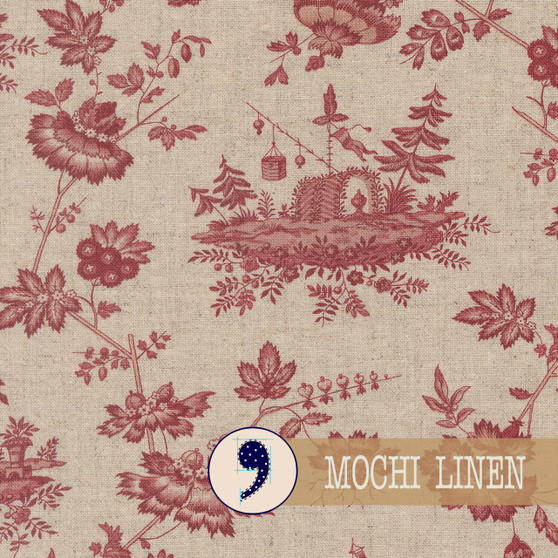MODA, FRENCH GENERAL - Fleur de Paris, Mochi en Perle (70% Coton / 30% Lin) 13992-11L - ELEGANTE VIRGULE CANADA