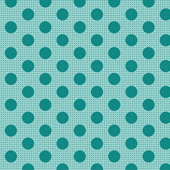 TILDA Medium Dots Dark Teal, 100% Cotton. TILDA BASICS, Elegante Virgule Canada, Canadian Quilt Shop, Quilting Cotton