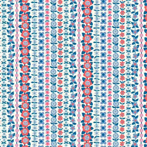 LIBERTY FABRICS, CARNABY COLLECTION Retro Indigo - Soho Stripe A Blue - by the half-meter - ELEGANTE VIRGULE CANADA, Canadian Quilting Shop - Liberty of London, Quilting Cotton