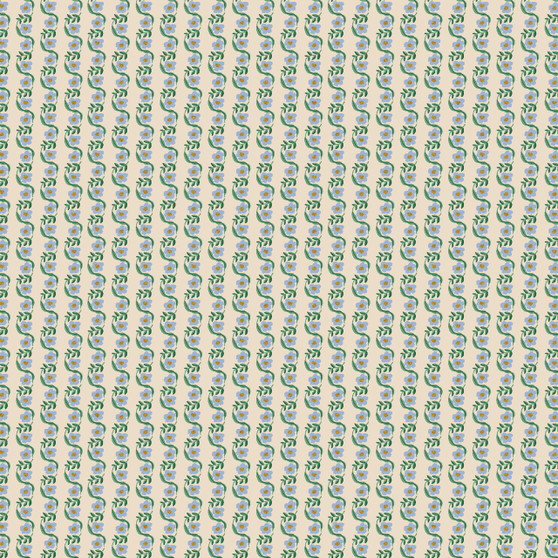 RIFLE PAPER CO, BRAMBLE, Messina Stripe in Blue - by the half-meter - ELEGANTE VIRGULE CANADA, Canadian Fabric Quilt Shop, Quilting Cotton