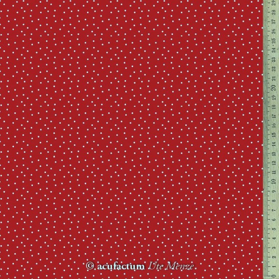 ACUFACTUM Basics, Pois rouges et blancs - ELEGANTE VIRGULE CANADA, Tissus Acufactum