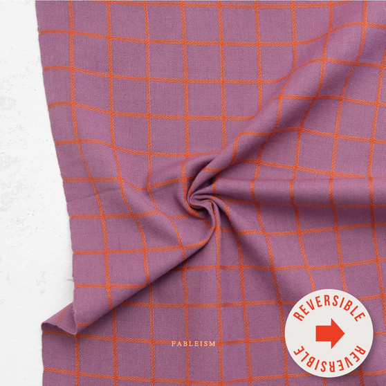 FABLEISM, Fine and Dandy, Trellis in Plum (REVERSIBLE) - ELEGANTE VIRGULE CANADA