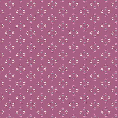 AGF DOLLHOUSE, Lucy Mauve - ELEGANTE VIRGULE CANADA, Canadian Fabric Quilt Shop, Quilting Cotton