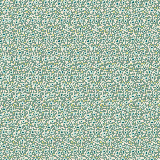 TILDA Basics, BRIE in Teal - ELEGANTE VIRGULE CANADA