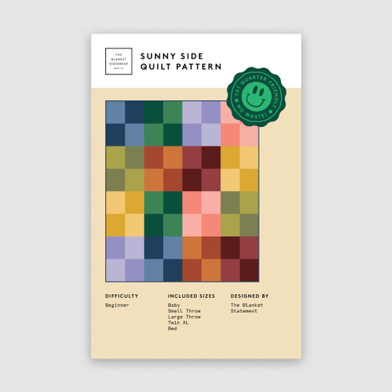 The Blanket Statement, SUNNY SIDE Quilt Paper Pattern - ELEGANTE VIRGULE CANADA