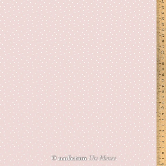 ACUFACTUM Basics, Pois rose ancien et blanc - ELEGANTE VIRGULE CANADA, Tissus Acufactum