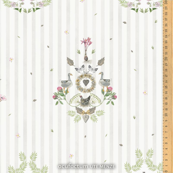 ACUFACTUM Fabrics, Beloved Home, Country Ornaments - ELEGANTE VIRGULE CANADA, Acufactum Fabrics