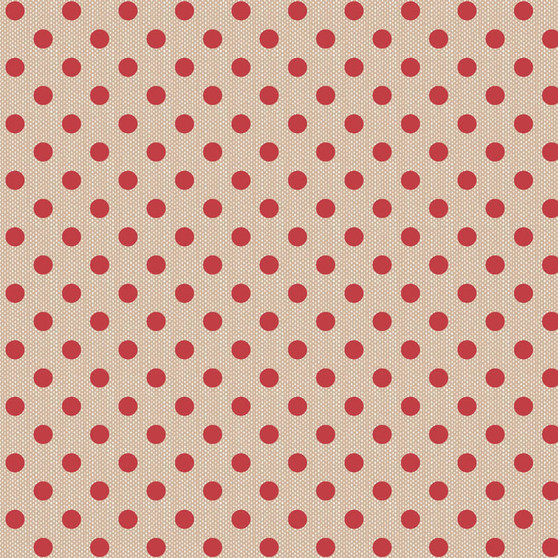 TILDA CREATING MEMORIES, Polkadot Red - Elegante Virgule Canada