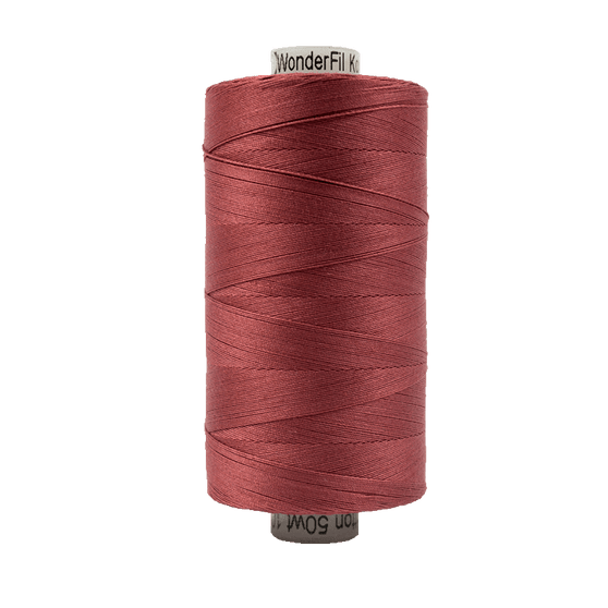 WONDERFIL Konfetti™ Cotton 50wt, KT305 Dark Rose - Wonderfil Specialty Thread, Elegante Virgule Canada