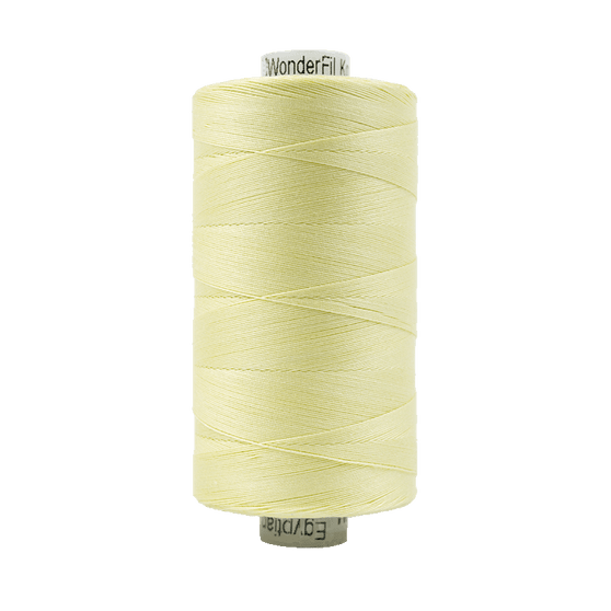 Fil de coton WONDERFIL Konfetti™ 50wt, KT405 Jaune pâle - Wonderfil Specialty Thread, Elegante Virgule Canada