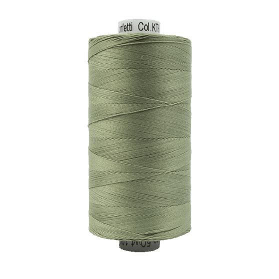 Fil de coton WONDERFIL Konfetti™ 50wt, KT613 Gris kaki - Wonderfil Specialty Thread, Elegante Virgule Canada