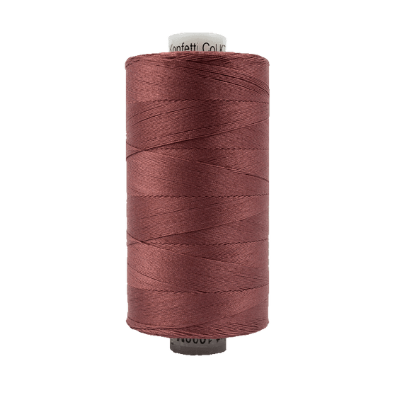 Fil de coton WONDERFIL Konfetti™ 50wt, KT811 Rouge grange - Wonderfil Specialty Thread, Elegante Virgule Canada