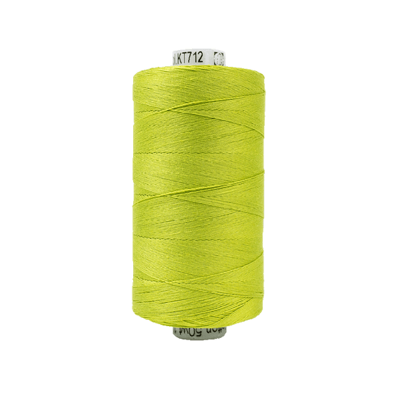 WONDERFIL Konfetti™ Cotton 50wt, KT712 Chartreuse - Wonderfil Specialty Thread, Elegante Virgule Canada
