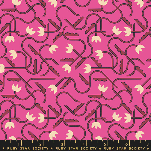 RUBY STAR SOCIETY, WOODLAND PARK by Rashida Coleman-Hale, That One Flower Print in Raspberry - ELEGANTE VIRGULE CANADA