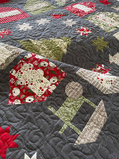CHRISTMAS MARKET Quilt Paper Pattern