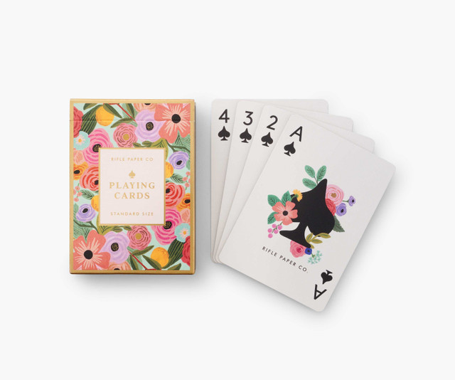 Garden Party, Playing cards - RIFLE PAPER CO One deck of 56 playings cards in its box
