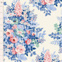 TILDA SOMETHING BLUE, Crème Whimsyflower - au demi-mètre