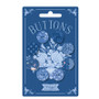 TILDA SOMETHING BLUE, Blue Dark Button - Set of 8 buttons with four 0,63 in (16 mm) and four 0,79in (20 mm)