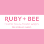 WINDHAM Fabrics, Ruby and Bee Solids by Heather Ross and Annabel Wrigley  - ELEGANTE VIRGULE CANADA