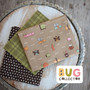 MODA SWEETWATER, BUG COLLECTOR, Heart Stripe in Dirt Brown 55734-28, by the half-meter