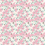 RILEY BLAKE DESIGNS, MINT FOR YOU, Floral in White Sparkle - ELEGANTE VIRGULE CANADA, Canadian Fabric Quilt Shop, Quilting Cotton