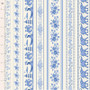 *** Fin de rouleau 53'' (135 cm) *** TILDA SOMETHING BLUE, Bordures bleues