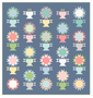 CHRYSANTHEMUMS Quilt Paper Pattern by Nicola Dodd from CAKE STAND QUILTS - ELEGANTE VIRGULE CANADA