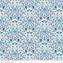 Liberty Quilting, TUDOR CELEBRATION, Quilt Nouveau A in Blue - Elegante Virgule Canada