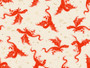 RUBY STAR SOCIETY, FIREGLOW by Sarah Watts, Etched Dragons in Natural Metallic - ELEGANTE VIRGULE CANADA, Fire Glow