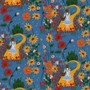 RIFLE PAPER CO Fabrics, Wizard of OZ, Yellow Brick Road in Blue Metallic - ELEGANTE VIRGULE CANADA