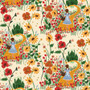 RIFLE PAPER CO Fabrics, Wizard of OZ, Yellow Brick Road in Cream Metallic - ELEGANTE VIRGULE CANADA
