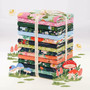 PAPER RAVEN CO, Cotton and Steel Fabrics, GARDEN & GLOBE - Full Bloom in Rose - ELEGANTE VIRGULE CANADA, Canadian Fabric Quilt Gift Shop, Quilting Cotton