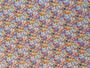 LIBERTY OF LONDON -  Think Of Me B Orange Blue 100% Cotton Tana Lawn - Elegante Virgule Canada, Liberty Fabrics
