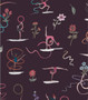 LIBERTY OF LONDON - RIBBON TWIRL C in Brown 100% Cotton Tana Lawn, Per Half-Meter. CANADIAN SHOP. LIBERTY IN CANADA, Elegante Virgule, Quilting Shop