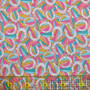 LIBERTY OF LONDON -DERBY DAY Blue Orange Yellow 100% Cotton Tana Lawn, Per Half-Meter, CANADIAN SHOP. LIBERTY IN CANADA, Elegante Virgule