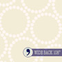 MODA, LOVE LETTER WIDEBACK 108" by Lizzy House, Pearl Bracelet Dots in Eggshell / White - ELEGANTE VIRGULE CANADA
